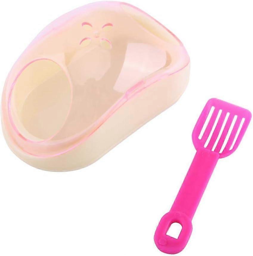 Souris Forme Sable Bain 宠物仓鼠 Salle de Bain 仓鼠 宠物盥洗室 宠物 Baignoire 桑拿仓鼠盥洗室 en Plastique pour Petits Animaux 仓鼠 G