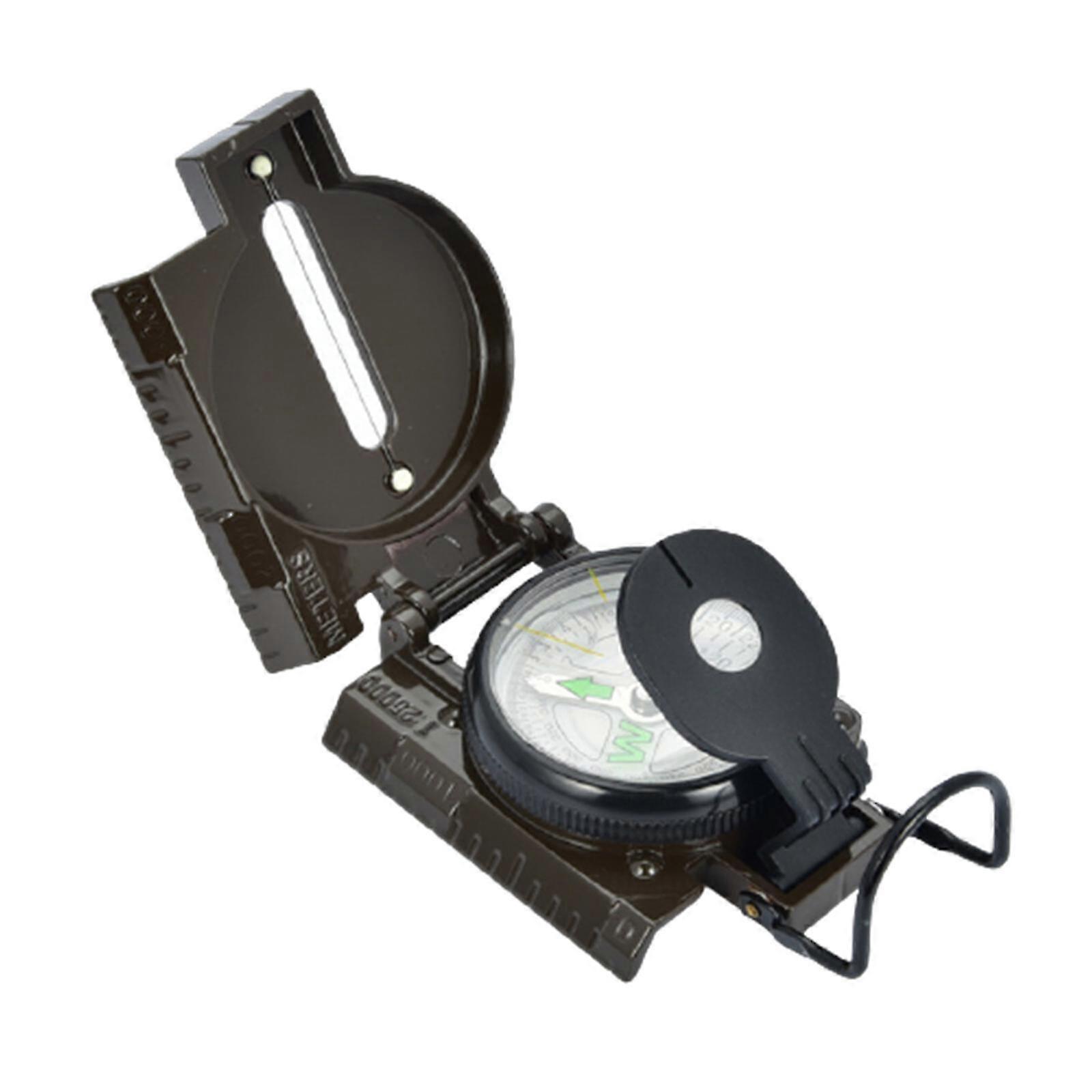 Multifunctional  Compass Amy Green Waterproof And Shakeproof Compass With Transparent