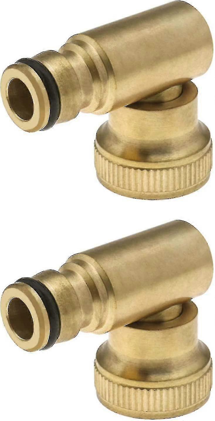 2024 3/4 hose faucet connector, brass swivel female to 3/4 push-in hose connector (rotation direction) 2