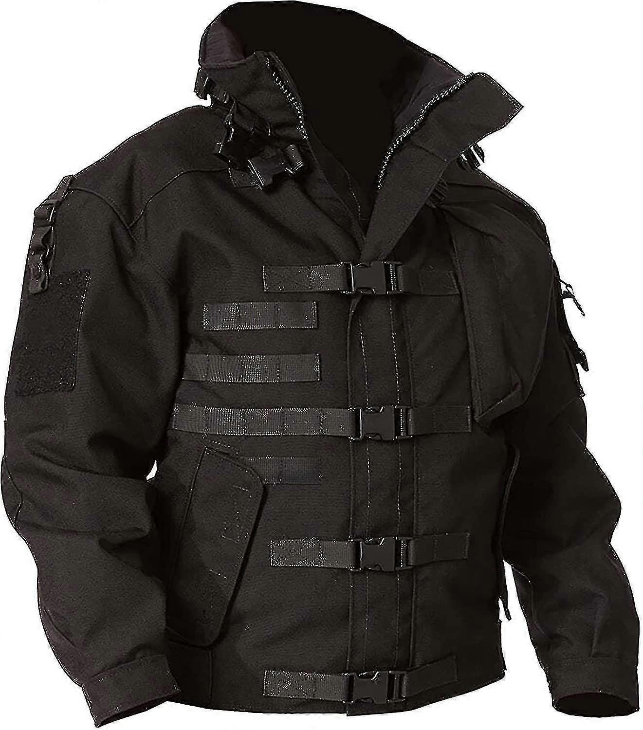 Men's Military Jacket Outdoor Tactical Waterproof Jacket Army Jackets For Men With 9 Multi-pockets Outwear Coat