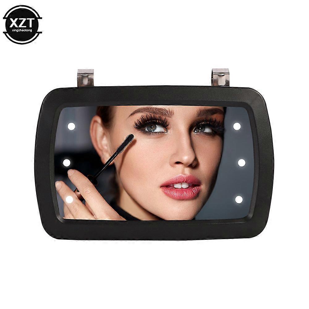 Universal LED car mirror, touchscreen switch, makeup mirror, sun visor, high transparency, HD, 170x110mm