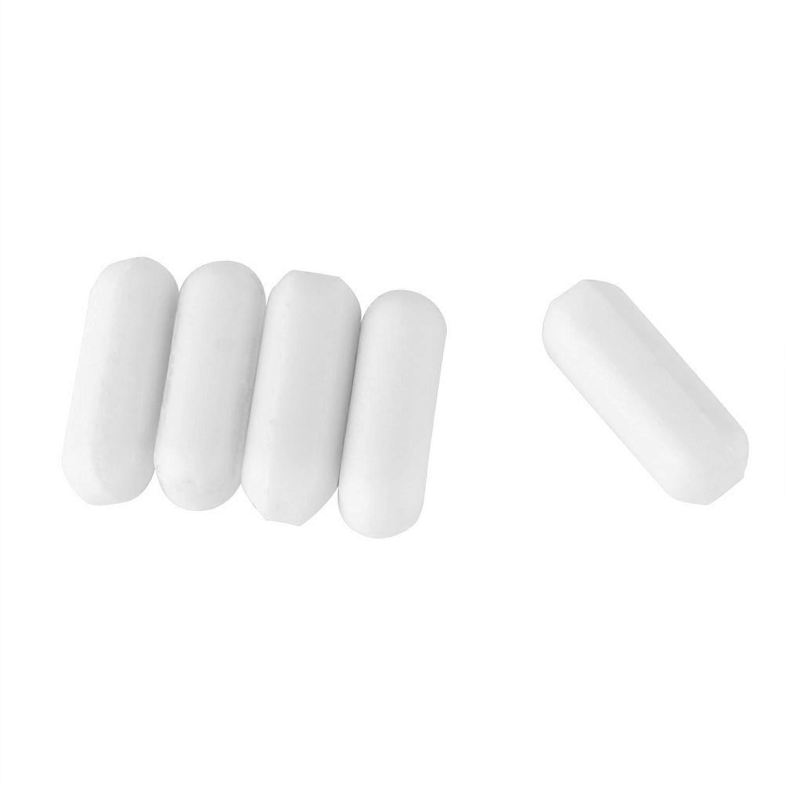 5 stk Type C hvit farge PTFE Stir Bar Laboratory Stirrer Flea Lab Spinner for magnetisk mikser