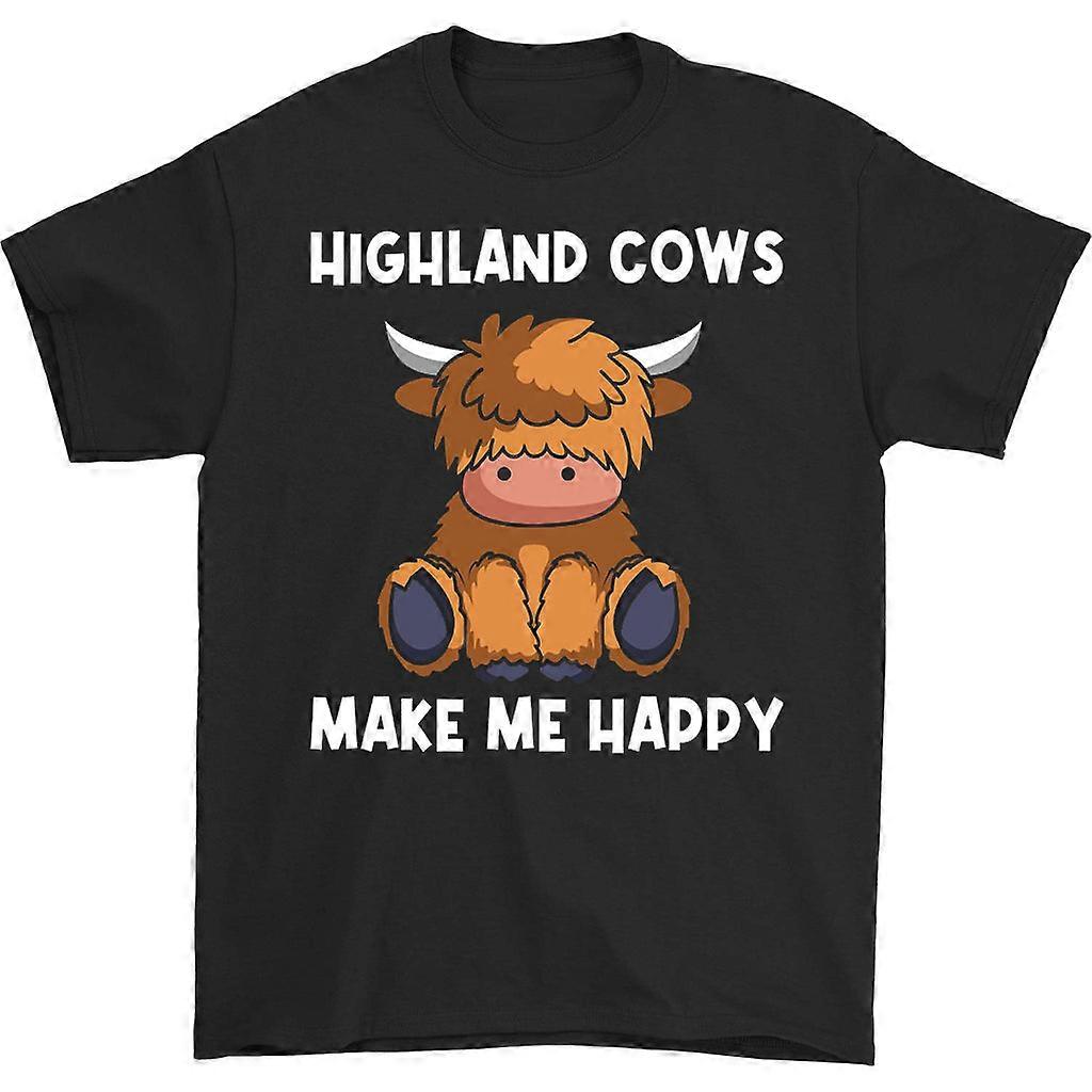 Highland Cows Make Me Happy T-shirt