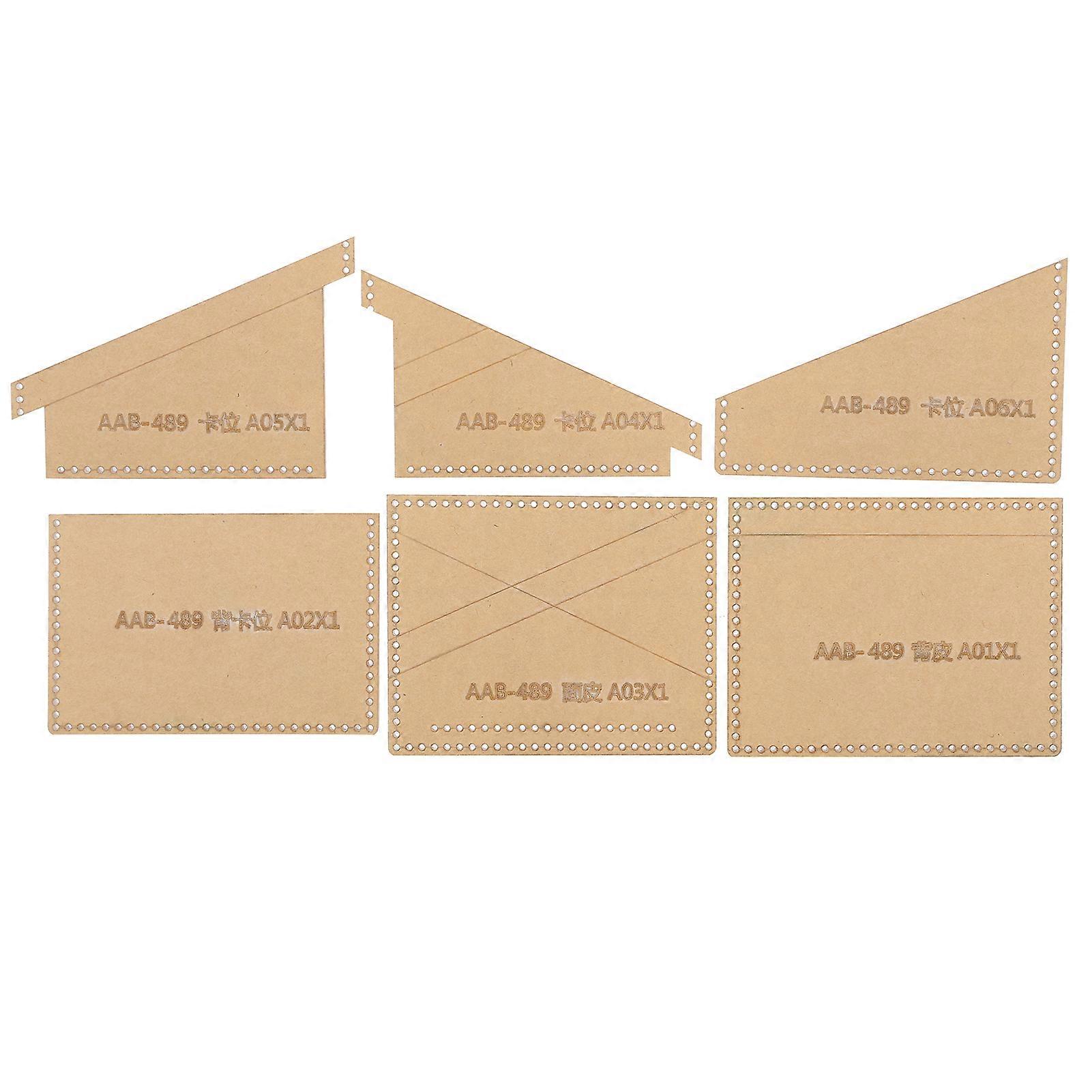 Clear Acrylic Purse Pattern Stencil Template Drawings Set Leather Hand Craft DIY Tool