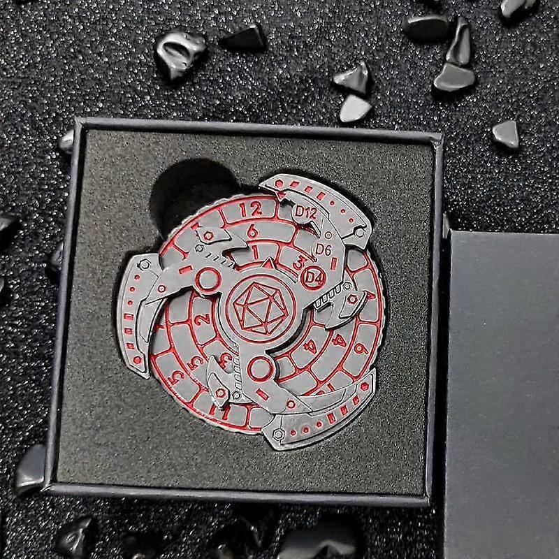 7-in -1 Metal Dnd Dice Fingertip Gyro Dice, Rotating Roulette Dice Polyhedron Metal Dice Rpg Role Playing For Trpg Dnd Game Dice
