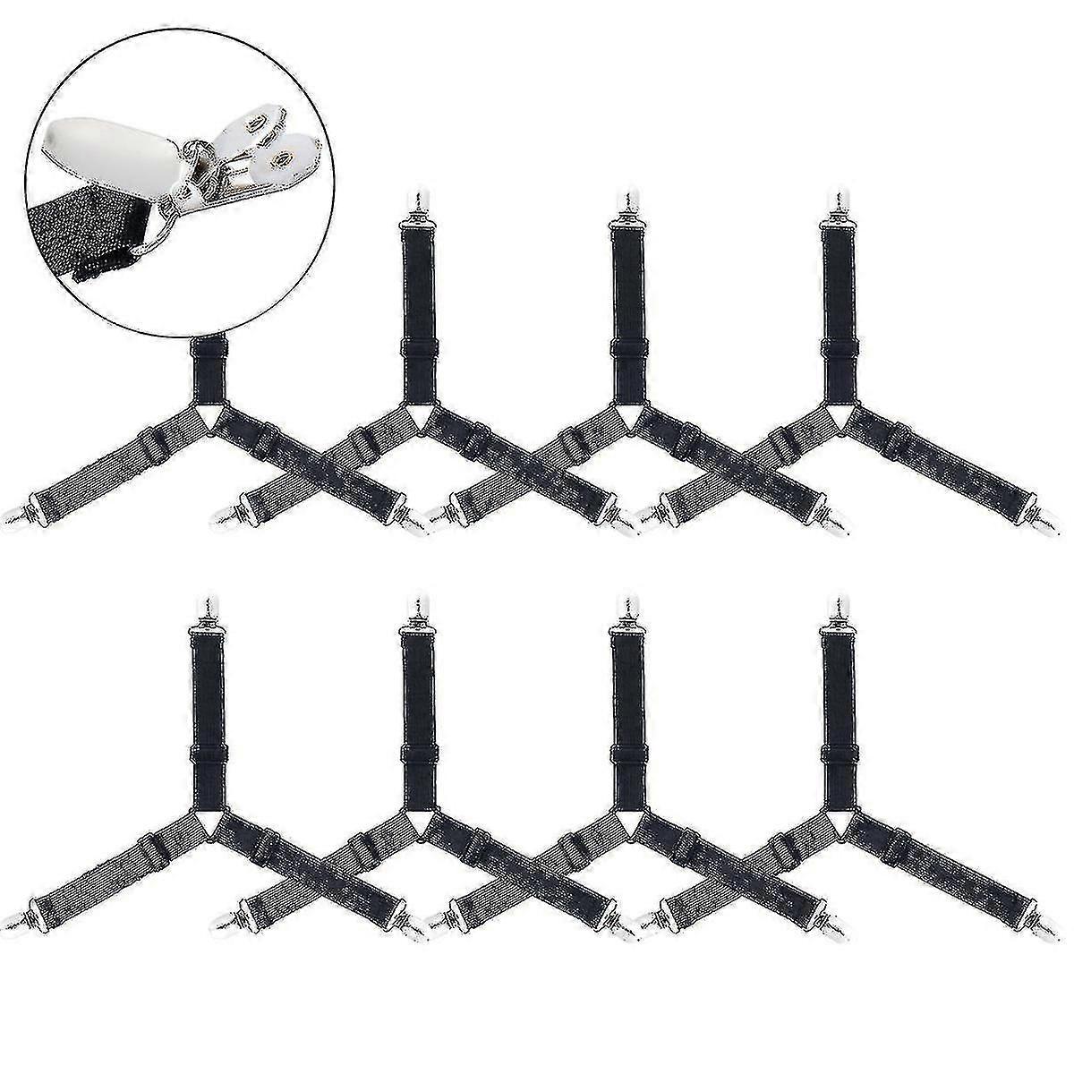 Bed Sheet Clips, Tri Bed Sheet Fasteners, 8pcs