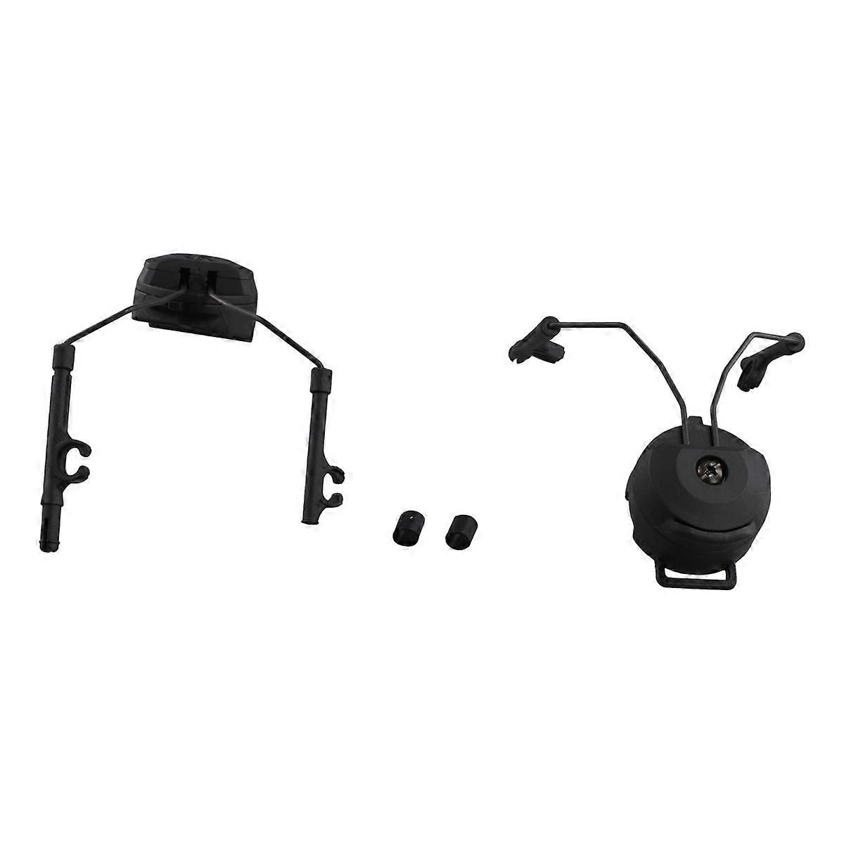 Pickup Headphones Rail Bracket Multi-Angle Adjustable Flip Ear Cups Fixed Bracket Helmet Accessories Black