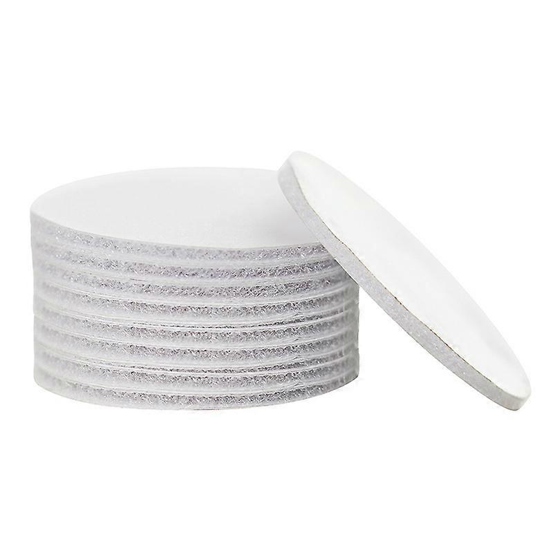 Self-Adhesive Hook and Loop Tape: 50 Round Pieces for Easy Wall Hanging