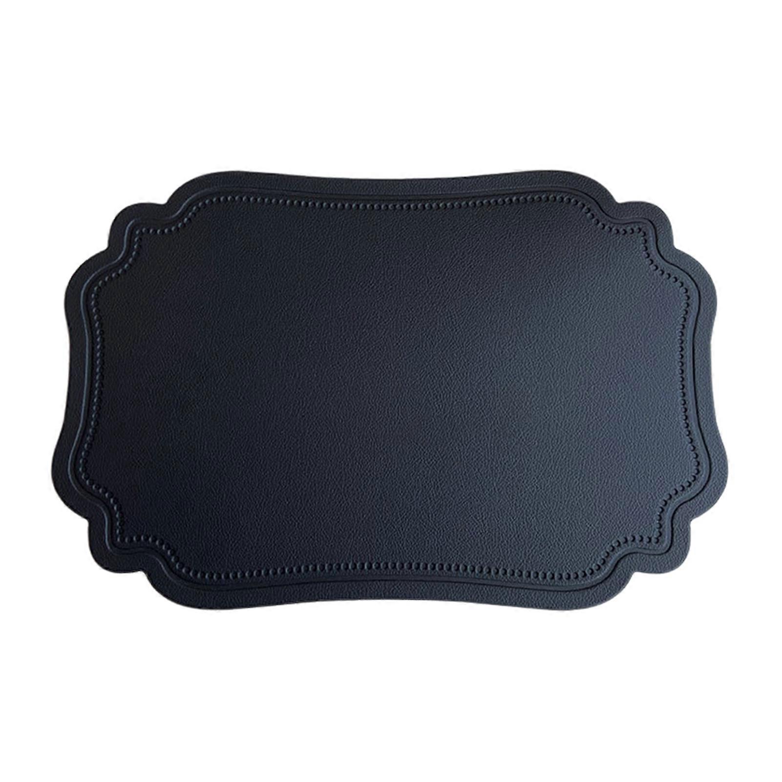 Faux Leather Placemat Heat Resistant Kitchen Drying Mat Waterproof Anti Slip Table Place Mats Table Protector for Kitchen Dining Room Table Decoration