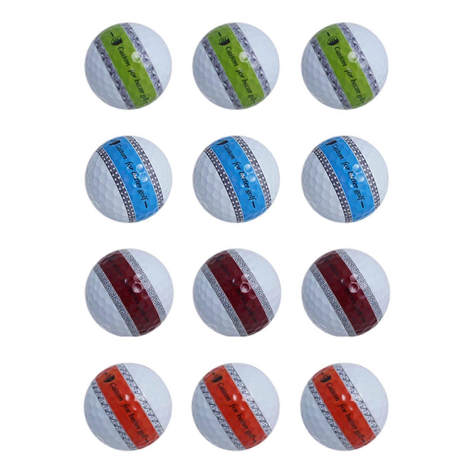 12x Golf Balls Enhancing Putting Accuracy and Stability Exercise Game Putter