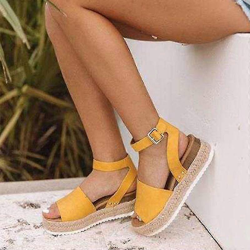 Women Espadrilles Wedge Platform Sandals Summer Beach Flatform