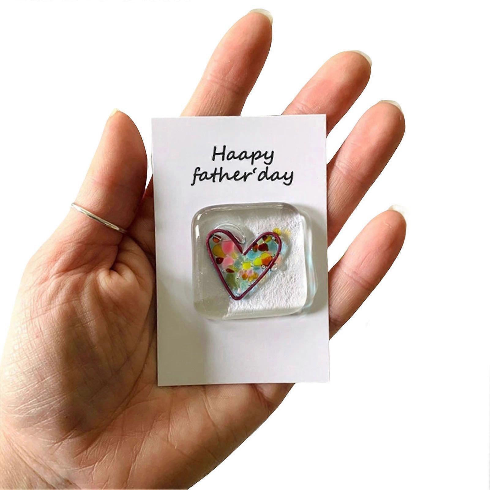 A Little Pocket Heart Hug Keepsake Ornament 3D Crystal Heart Decor Cute Gift