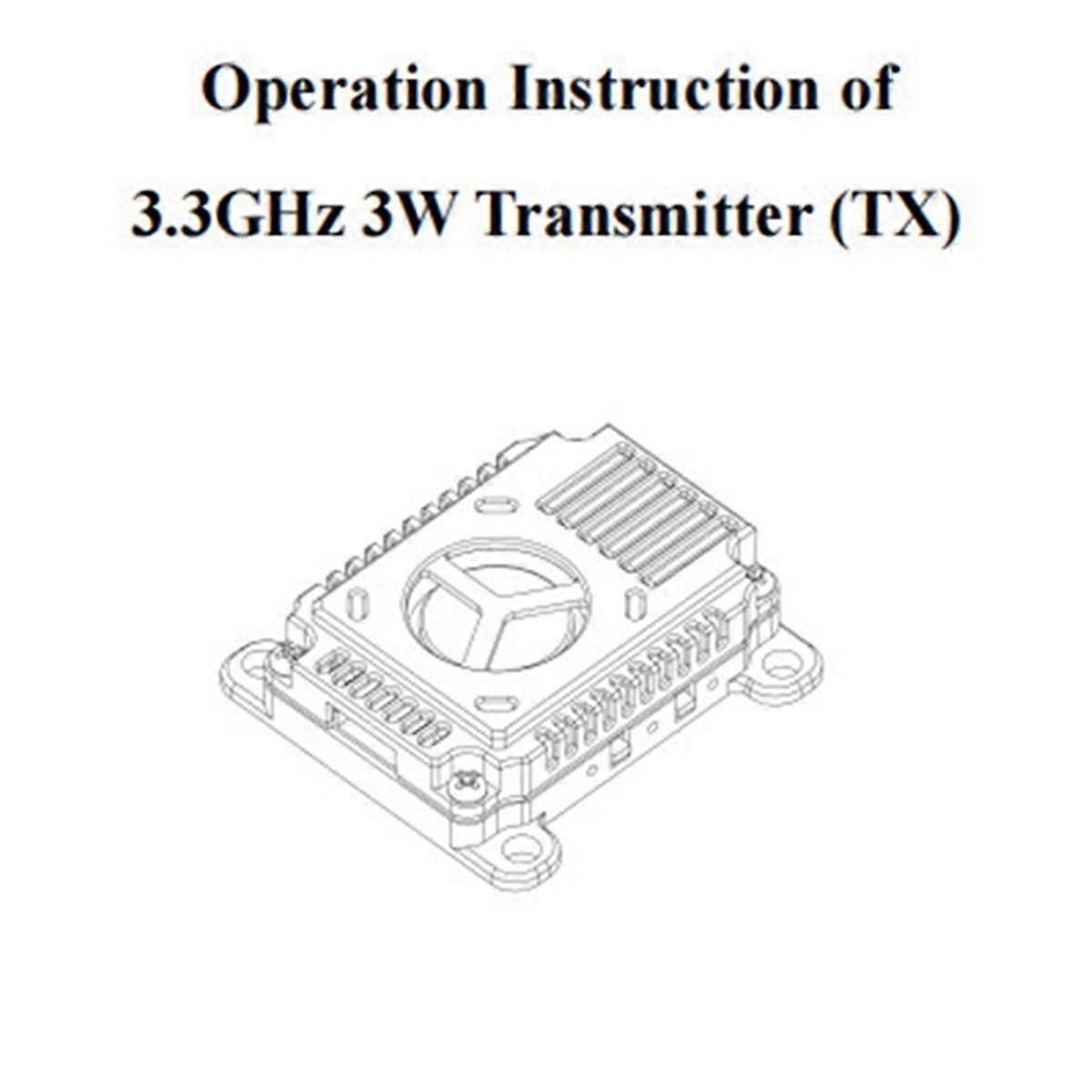 3.3G 3W VTX 16CH Microphone intégré + 3.3G VRX FPV Émetteur vidéo Récepteur PAL/NTSC pour FPV RC Ra