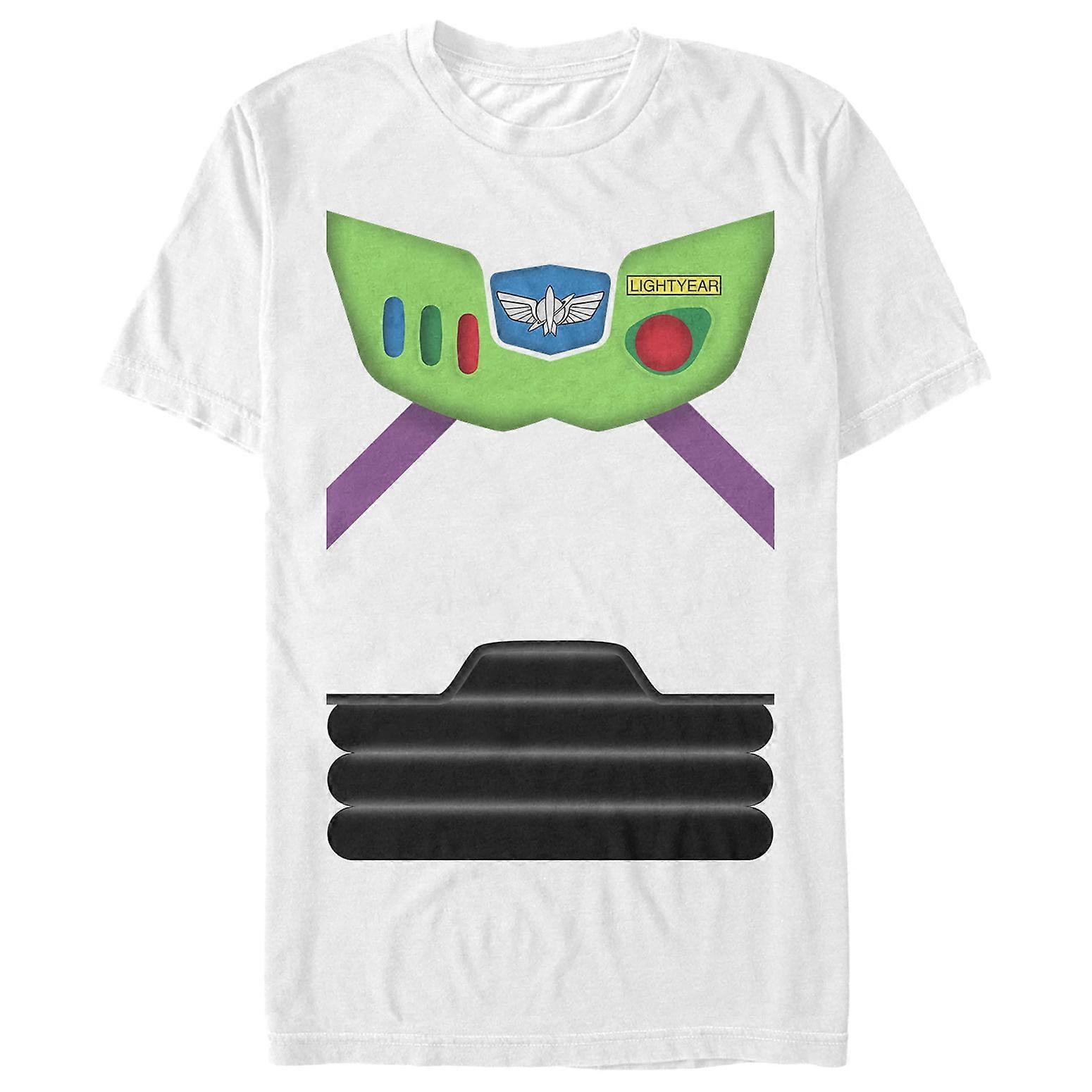 Toy Story Buzz Lightyear Costume T-shirt Tee  Graphic T-shirt Tee White -Gol32