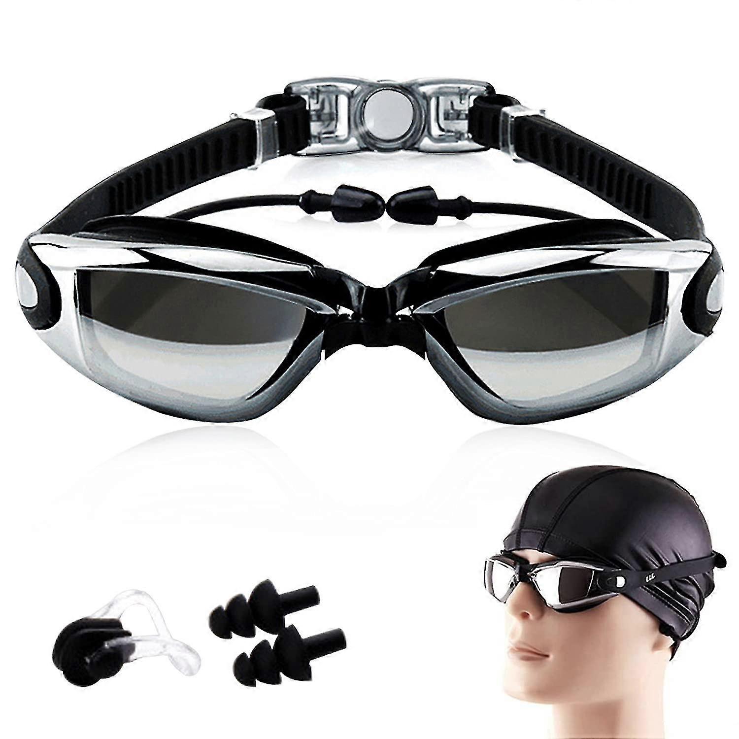 Swimming Goggles With Anti-fog Coating, Uv Protection Swimming Goggles, Premium Swimming Goggles For Adults