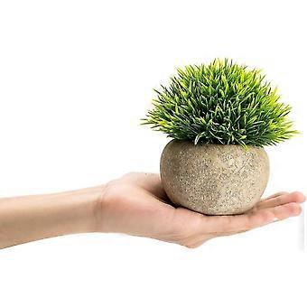 KATELUO 3pcs Plante Artificielle Avec Pot, Fausses Plantes, Mini Plantes Artificielles Pour