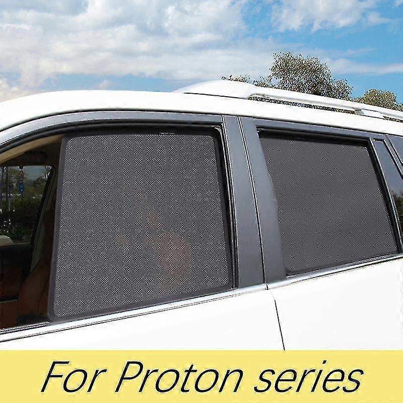 Top Set completo Auto Parasole Per Proton Axia Bezza Exora Myvi Persona Preve Waja X70 X50 Auto Parasole Side Window Gauze Mesh Sunshade