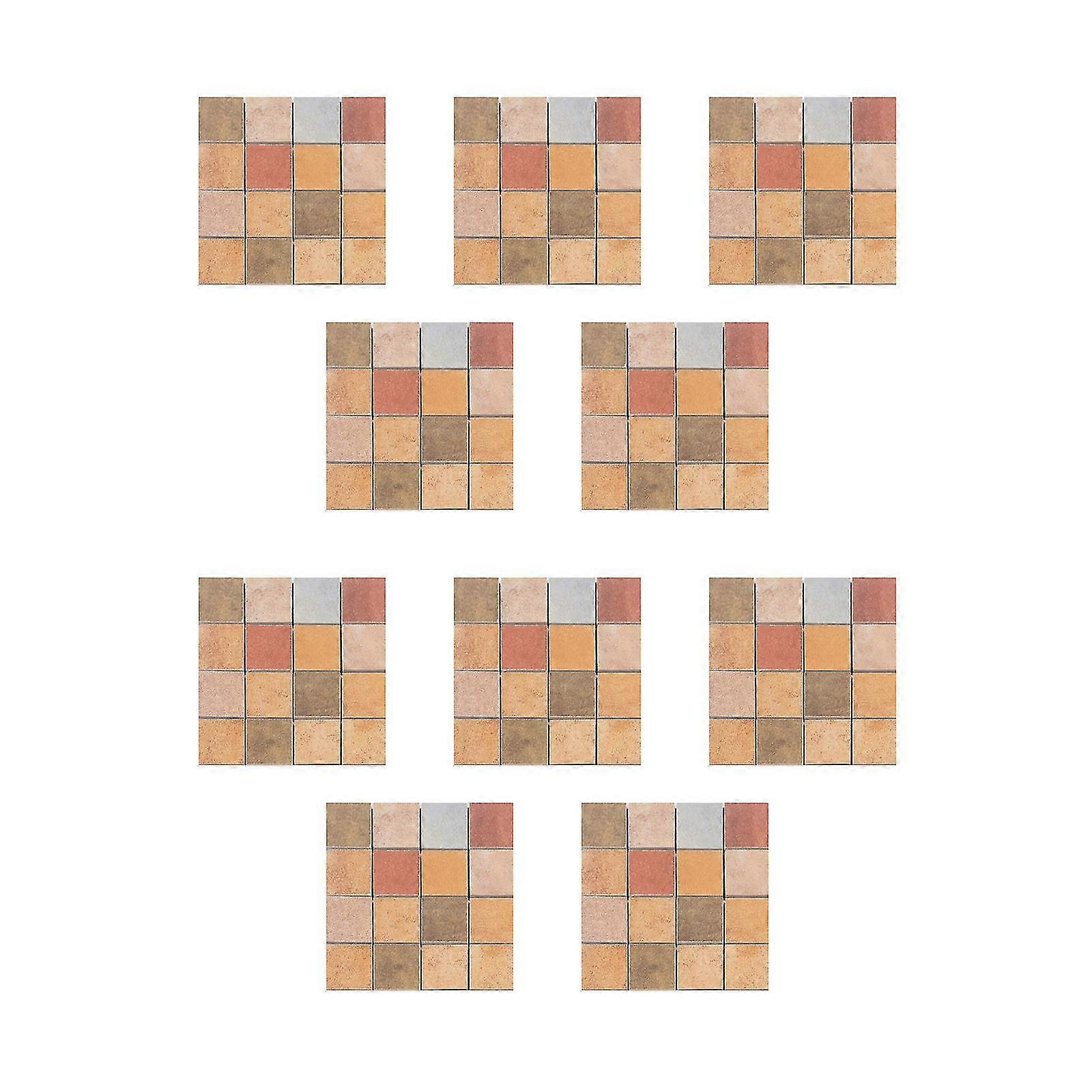 10pc 3D Kristall Fliese Aufkleber Diy Wasserdicht Selbstklebende Wandaufkleber