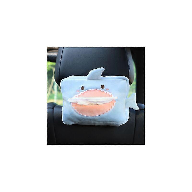 Car Tissue Box - Cartoon Shark Plush Tissue Holder Gift
