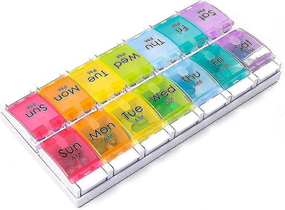 7 Day Pill Case With Push Button Pill Organisers Medicine Box