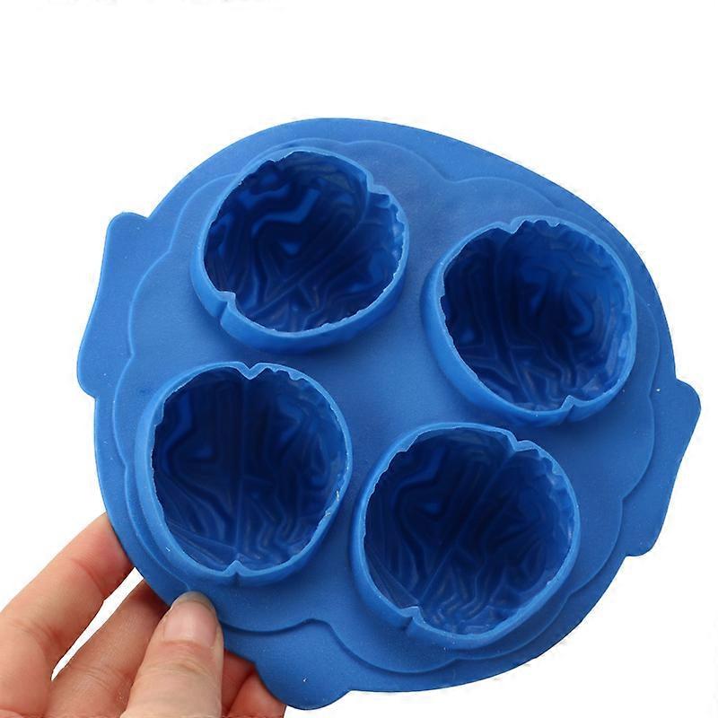 Silicone 3D Brain Shape ICE Cube Tray Mold