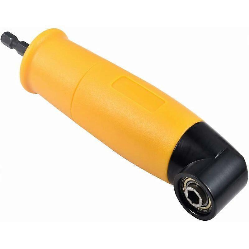 Right Angle Drill,90 Degree Right Angle Driver Angle Extension Drill Electric Screwdriver 1/4" Hex Socket Screwdriver Holder Adapter