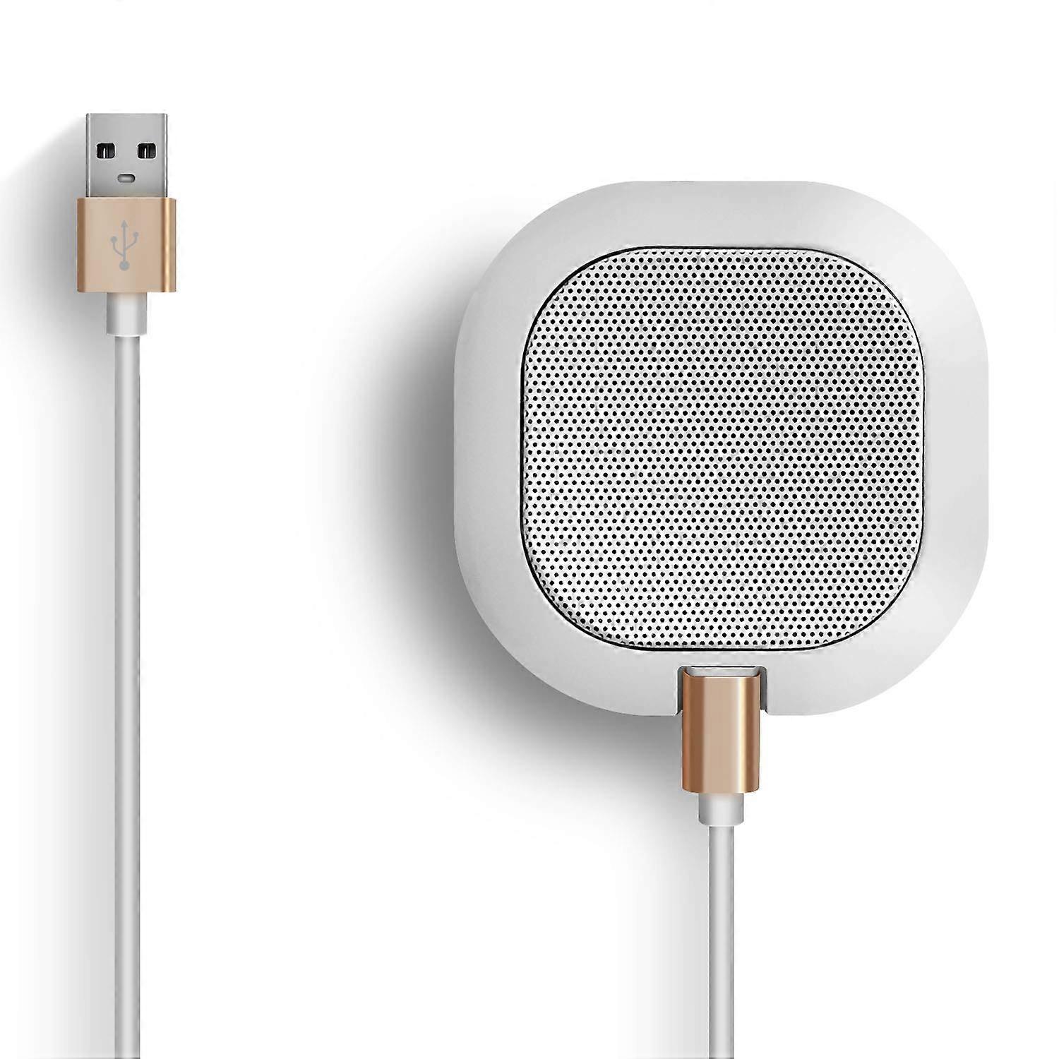 USB-microfoon voor pc-spelcomputer voor online vergadering (wit)