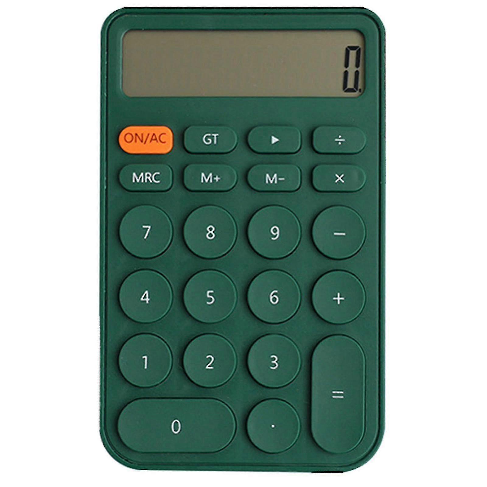Portable Candy Colour 12 Digits Mini Electronic Calculator Lcd Display Calculator Handheld Basic Calculator For Students Office Supplies