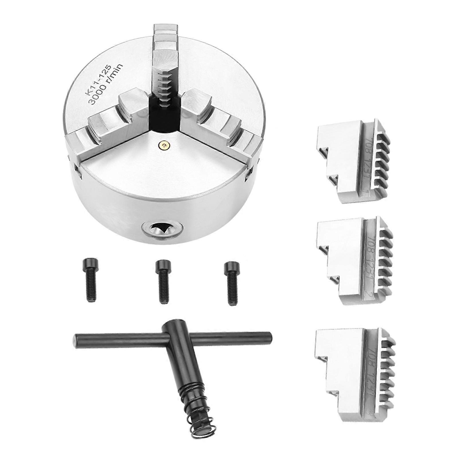 5 polegadas SANOU K11?125 3? Mandril de Torno Autocentrante de Mandíbula 125mm de Diâmetro