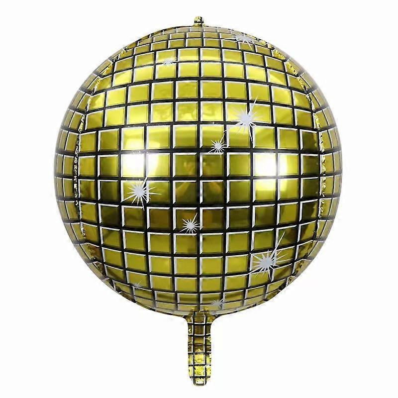 22インチ4Dボールグラデーション黒と白のディスコアルミニウムフィルムバルーンカラー立体アルミホイルボールパーティーデコレーションラウンド