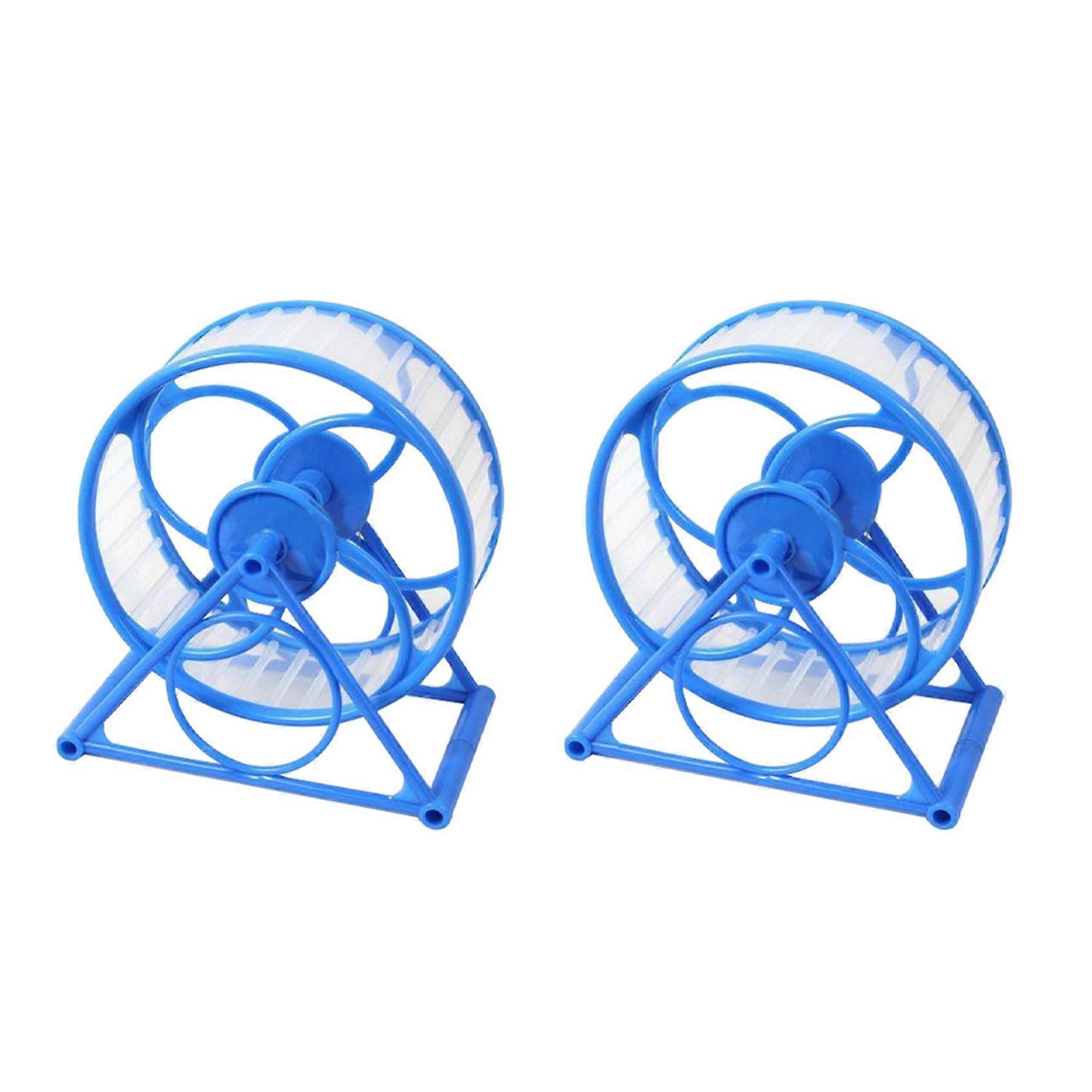 2X Pet Jogging Hamster Mouse Mice Small Exercise Toy Running Spinner Sports Wheel Pets Guinea pig S