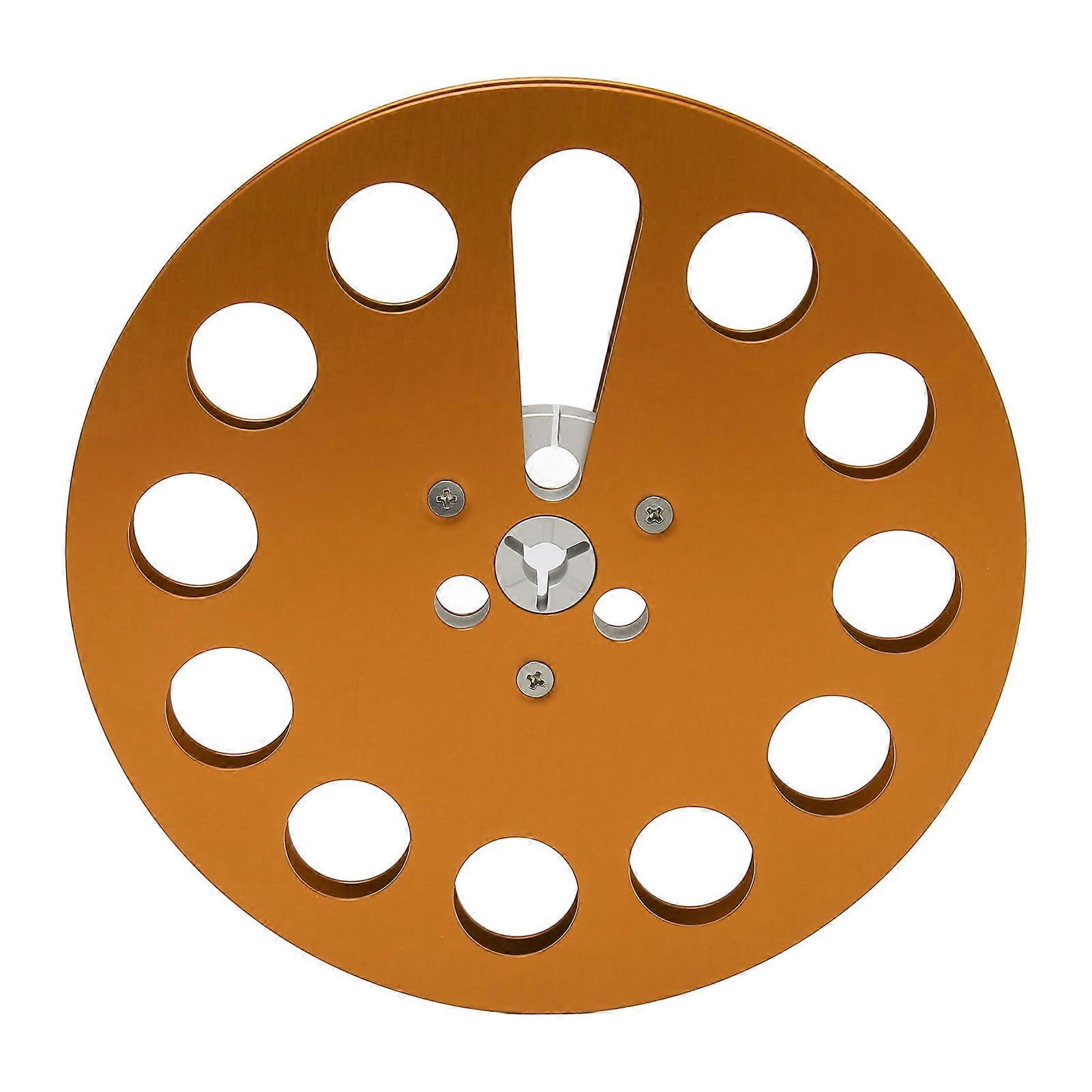 1/4 7 אינץ 'סליל Takeup אוניברסלי 11 חורים חורי התנגדות רוח סליל קלטת ריק להקלטת זהב