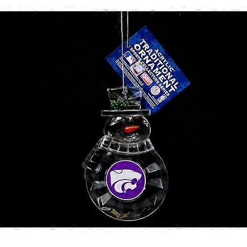 Kansas State Wildcats NCAA Acrylic Traditional Snowman Ornament