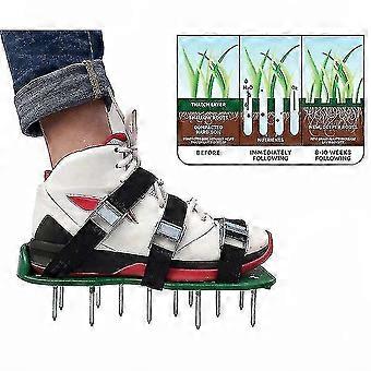 Tuin Gazon Beluchter Schoenen Sandaal Spike Beluchting Paar Groene Gras Spiked Tool Losse Grond Schoenen