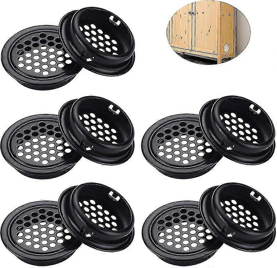 10 Pieces Round Stainless Steel Ventilation Grille Stainless Steel Ventilation Grille Round Stainless Steel Ventilation Grille 10 Pieces Black Ventila