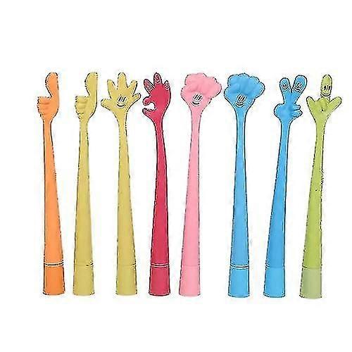 8 pcs Funny Hand Ballpoint Pens