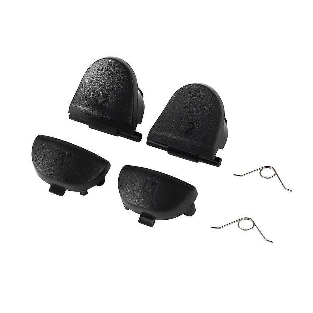 Black Replace Buttons R1 L1 R2 L2 Triggers for Dualshock 4 For PS4 Controller Game Accessaries PS4 Button with 2 Spring