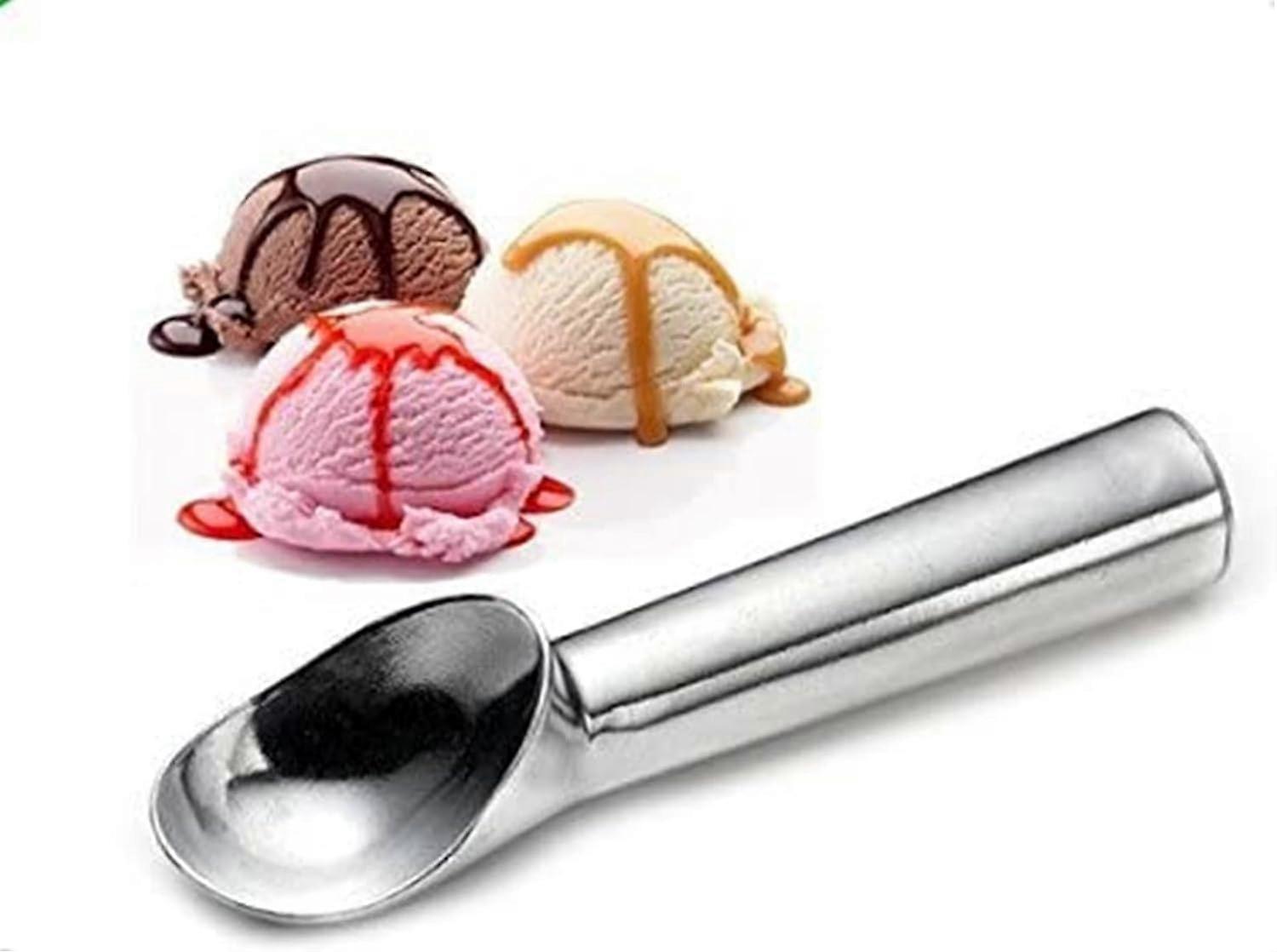 Ice Cream Scoop with Modern Heat-Conducting Aluminum Ergonomic Handle  Scoops Ice Cream Easily| 2 Ounce Portion| One-Piece Design/ No Springs To
