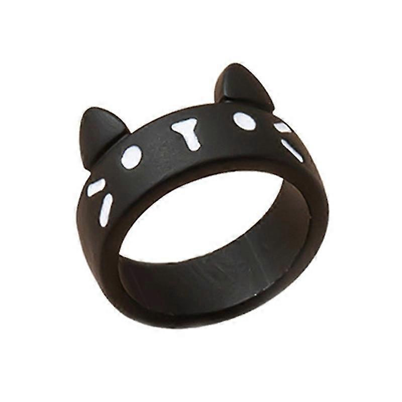 女性の素敵な女の子の贈り物のための絶妙な黒猫リング女性の結婚式のジュエリー