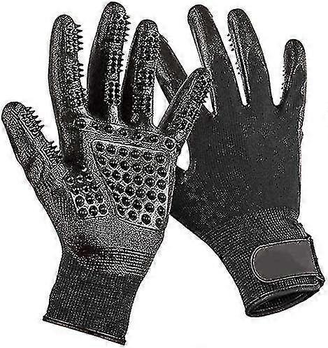 Pet Glove Grooming Tool Pet Hair Remover Mitt With Enhanced Five Finger Design