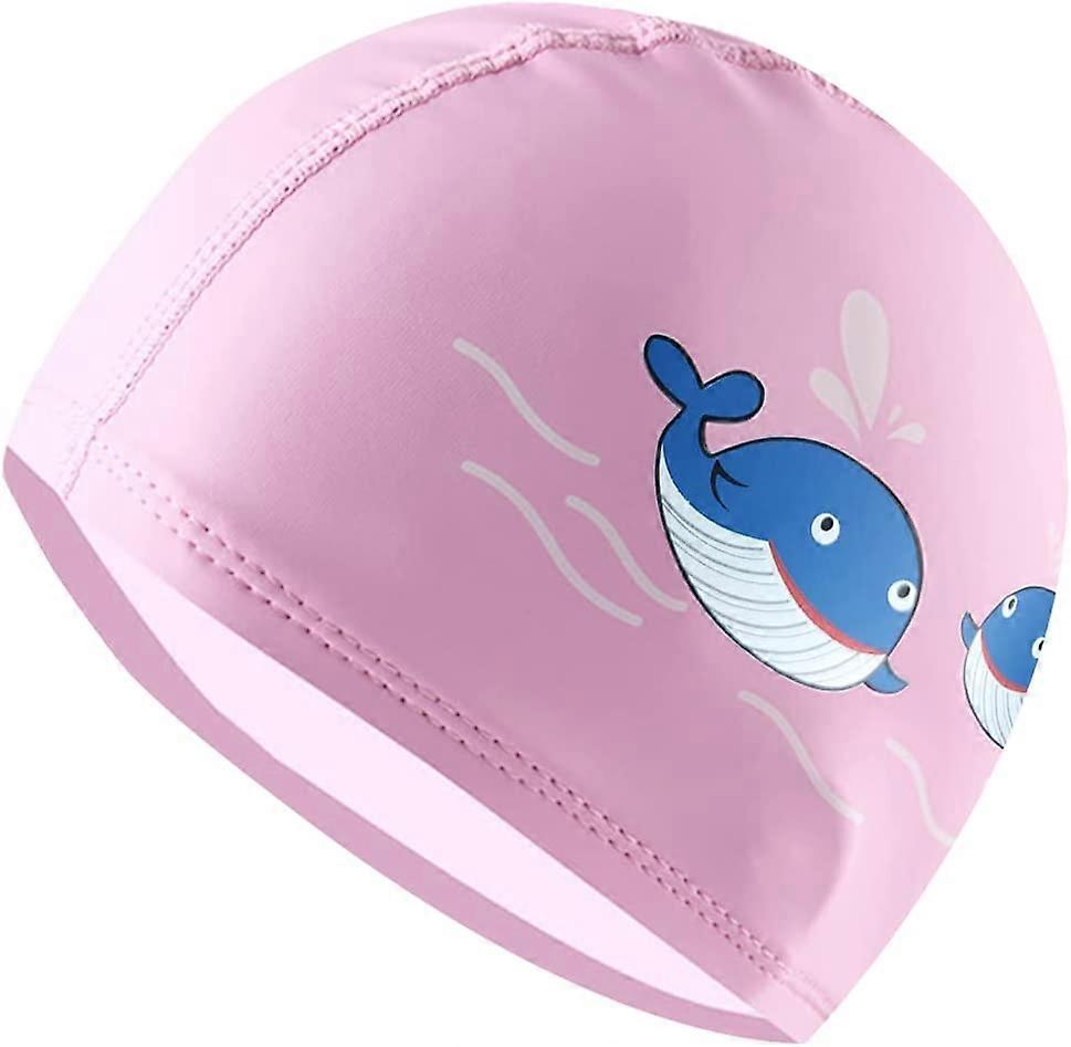 Badehette for barn, badehette, hvalmønster, polyuretan badehette for jenter og gutterPulver