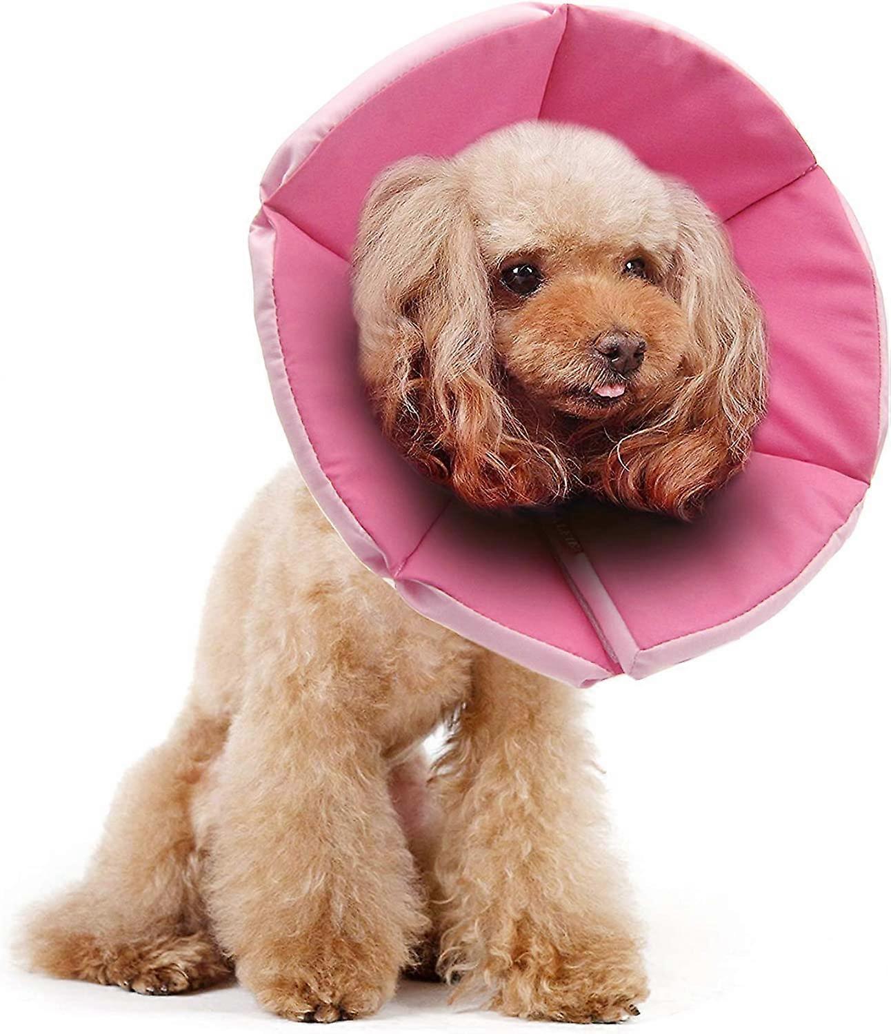 Recovery Collar for Dogs and Cats - Color: Pink, Size: Medium