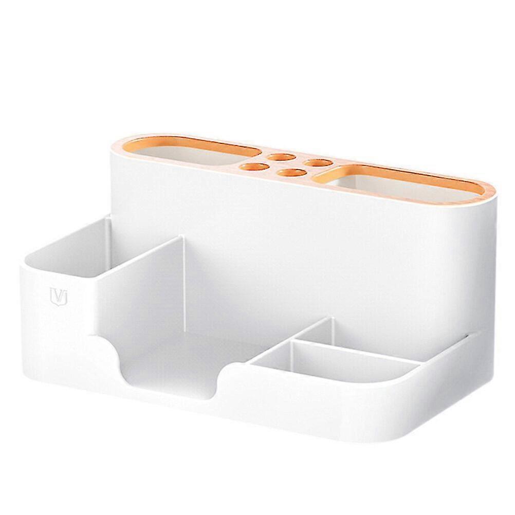 1pc Office Desktop Storage Box Simple Writing Pens Container Tabletop Organizer