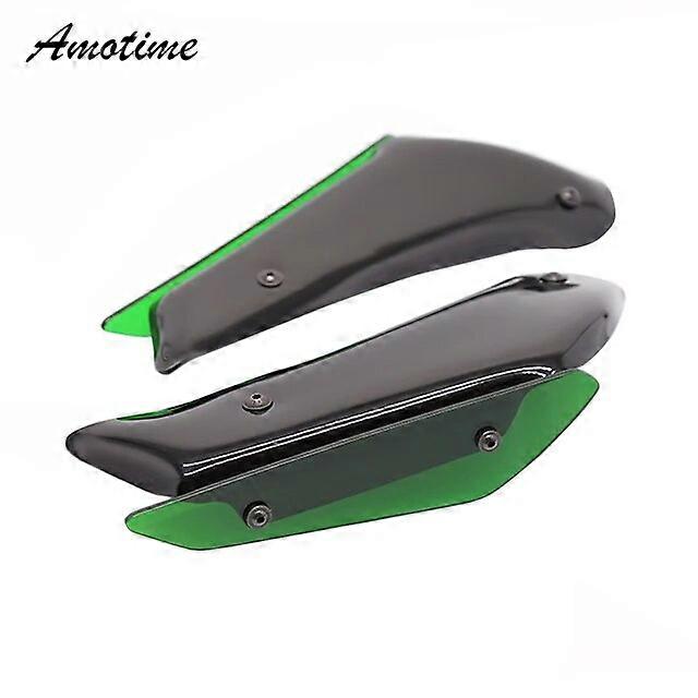 For KAWASAKI ZX-6R ZX 6R ZX6R Motorcycle Fairing Parts Aerodynamic Wing Kit Fixed Winglet Fairing WingMotorcycle Knee & Shin Guards