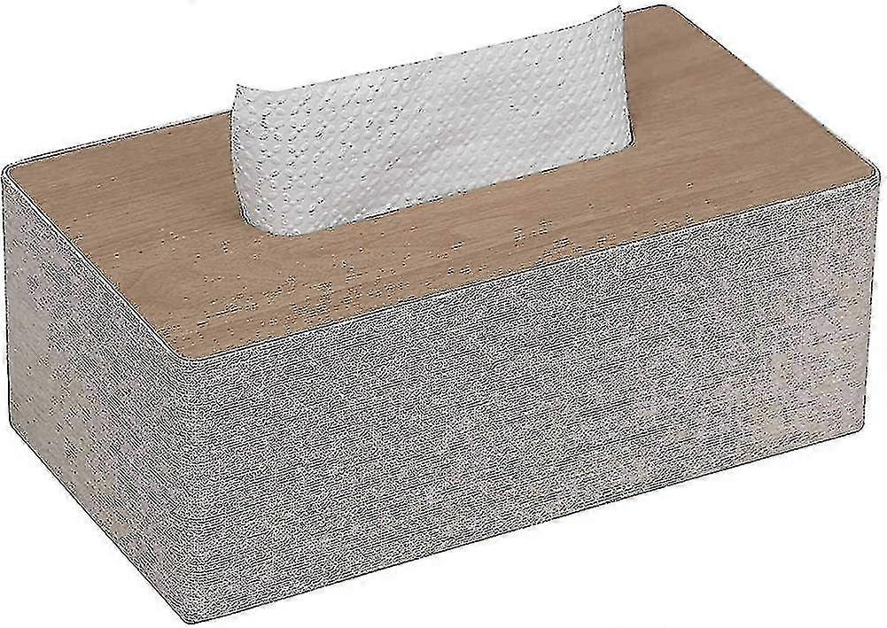 Rectangular Tissue Box Pu Leather Tissue Dispenser Box Holder For Dres