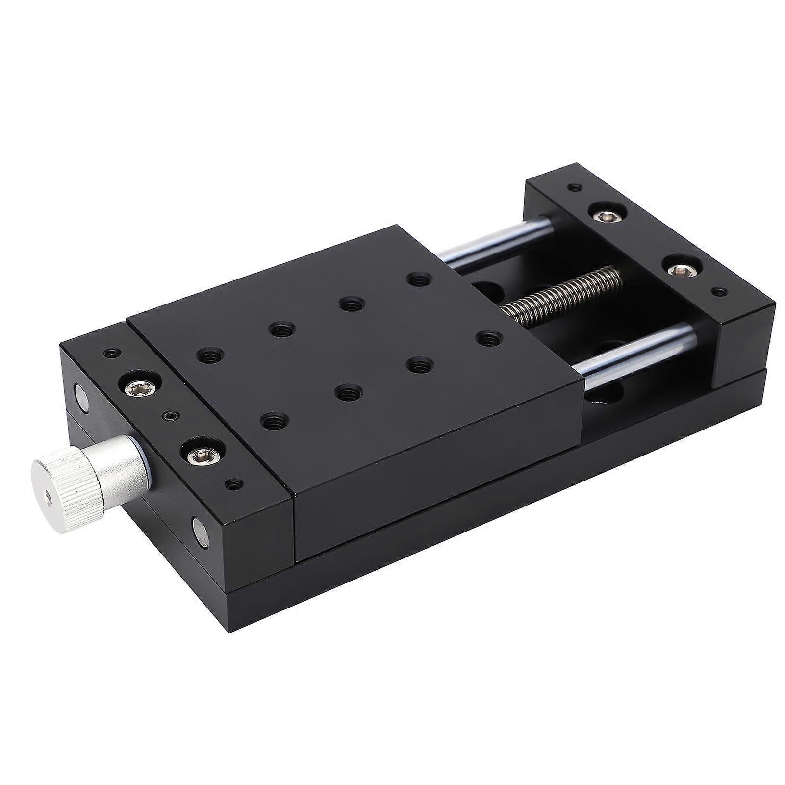 Aluminum Alloy Linear Stage X-Axis Slide Table 80x80mmFineTune Platform 30mm Travel 20kg Load