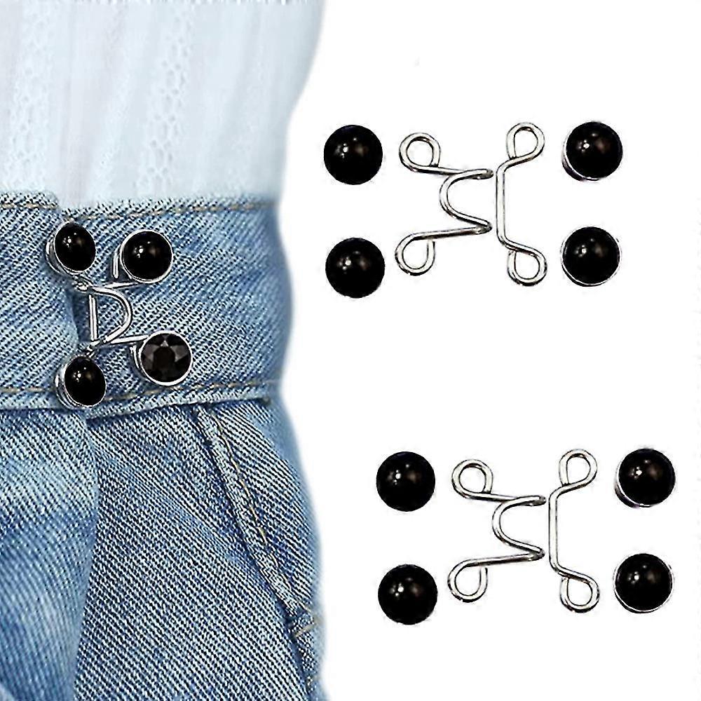 1/2pcs Adjustable Jeans Button Pin Pant Waist Tightener Decoration V