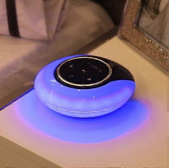 Moon bay light, touch wireless bluetooth speaker LED night light(Blue)