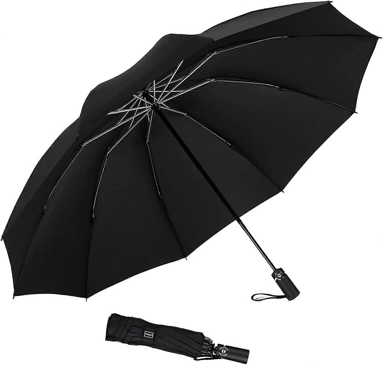 Umbrella Windproof Travel Umbrella Compact Folding Reverse Umbrella