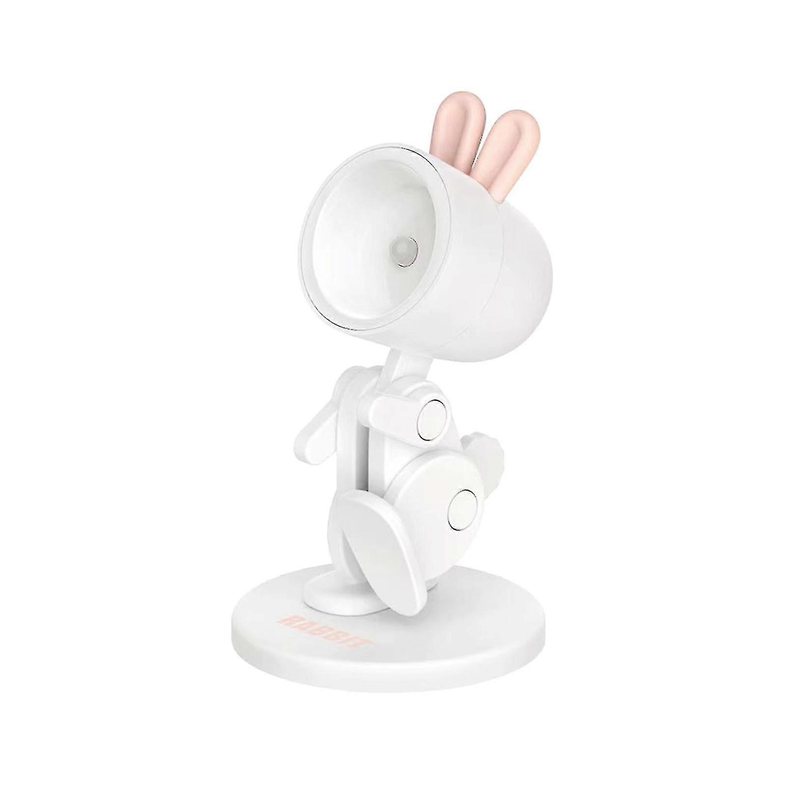 Mini Table Lamp,portable Dinosaur Bunny Shaped Led Night Light With Phone Holder Function